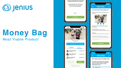 MVP - Jenius Money Bag app ui ui design ux ux design