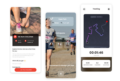 Running App Mobile UI Design app design branding design graphic design landing page mobile ui mobile ux typography ui uiux ux website