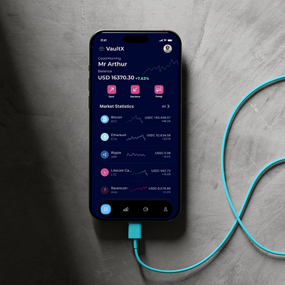 VaultX app branding crypto graphic design nftdesign trending ui