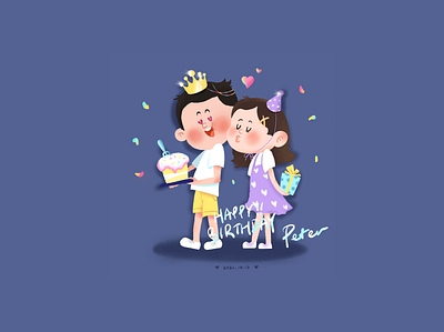 Birthday Card Design design illustration logo procreate