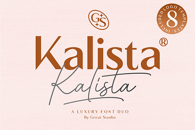 Kalista Font Duo branding design elegant font duo fonts graphicdesign handwritten logo modern serif serif signature font