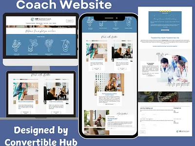 Coach Website I Designed On Gohighlevel branding coach coaches design funnel gohighlevel graphic design website