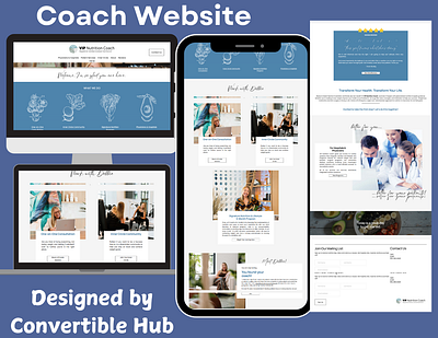 Coach Website I Designed On Gohighlevel branding coach coaches design funnel gohighlevel graphic design website