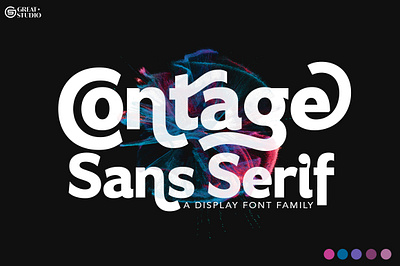 Contage Sans Serif Family branding design display font elegant font family fonts graphicdesign logo sans serif sans serif family serif