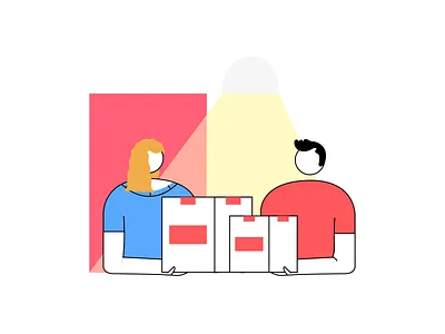 Deliver Products box character deliver delivery design graphic illustration product ui vector