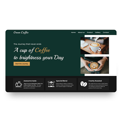 Coffee Shop Landing Page branding cafe coffee graphic design landingpage shop ui uidesign uiux ux uxdesign website