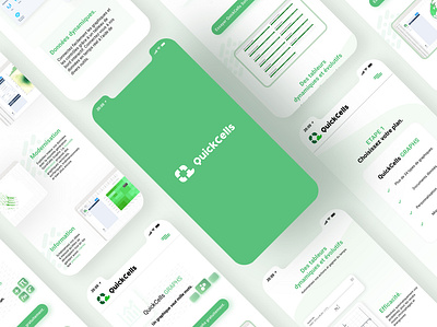 QuickCells - Artistic direction brand identity branding color palette content creation design graphic design guideline icon logo motion design responsive design ui web design website