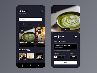 Food Order App app design graphic design ui