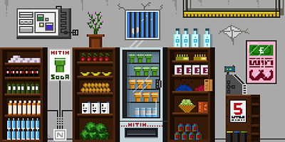 Homie - Shop inside 2/2 aseprite digitalart illustration indiedev pixelart pixelartist pixels