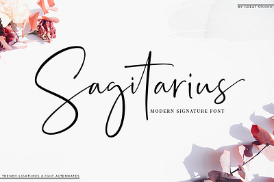 Sagitarius Signature font branding combinations design elegant fonts graphicdesign logo modern signature signature signature font