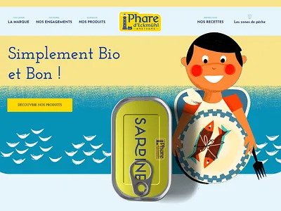 Phare d'Eckmühl branding illus illustration ui