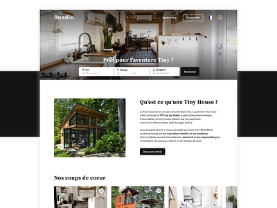Bundle. branding design desktop figma logo rent tinyhouses ui ux