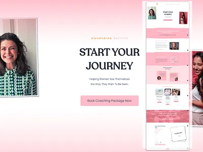 Alexandrea NeSmith minimal photoshop typography ui web design