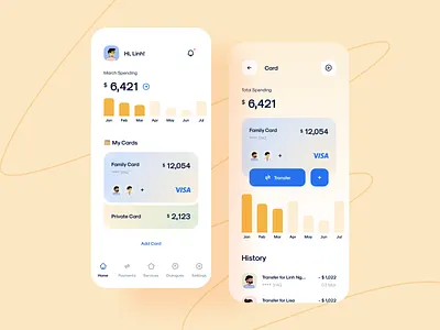 CaAll - Dashboard & App UI Kit app cadesign design finance finance app financial financial app kit mobile design spending ui ui kit ui8 ui8net