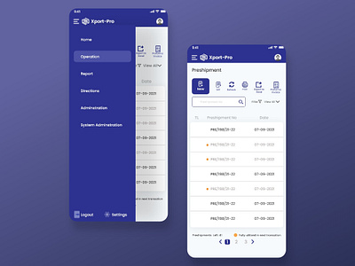Exporter dashboard- Mobile View adobe photoshop adobe xd branding design illustration logo typography ui user interface ux