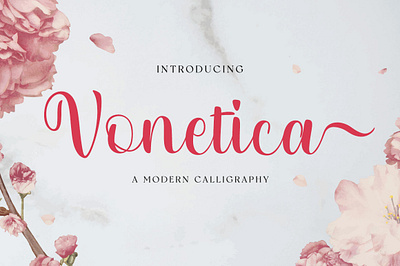 Vonetica Script banner