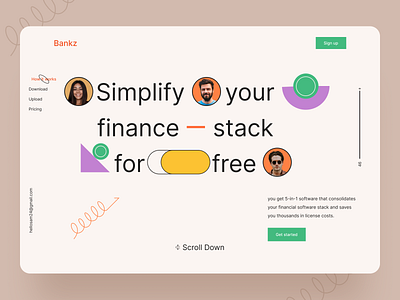 Financial Service - Website Design 2021 banking banking app banking header financial header financial service header home page design latest money new popular popular financial header saas ui ui ux design ux wallet website website header