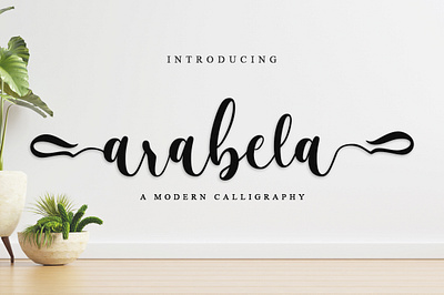 arabela script banner