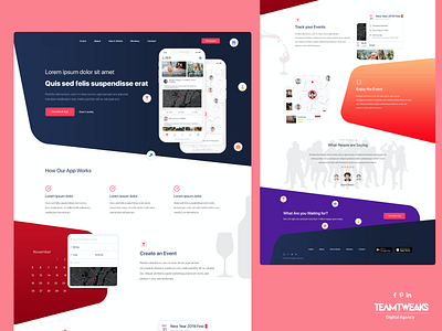 Event Management- web development landing page design animation app design eventapp eventmanagement landingpage landingpagedesign ui web development services webdesign webdevelopment