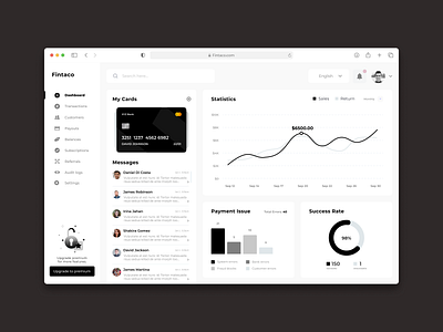 Fintech Dashboard dashboard dashboard design dashboard ui dashboard ux design fintech fintech dashboard ui ui design ux design