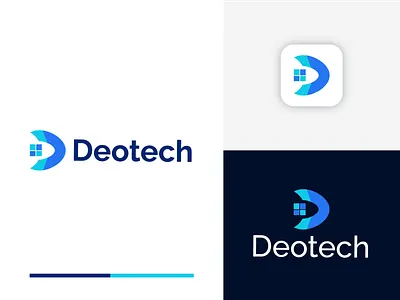 Deotech Technology Logo 3d brand identity branding colorful logo deotech deotechlogo deotechtechnology design gradient logo illustration logo logo design modern logo