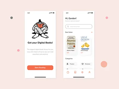 Ebook Apps app design ui ux