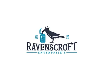 Quirky Logo Design crow logo design minimalist logo design quirky logo