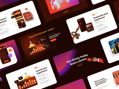 CustomerGlu 3d best branding business colorful creative dark dark mode design figma graphic design orange responsive startup ui venture web design webflow yellow