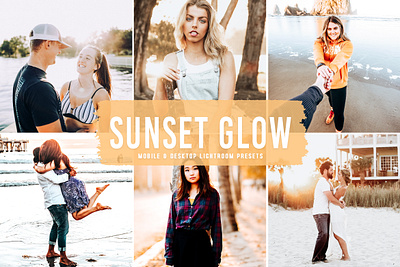 Sunset Glow Mobile & Desktop Lightroom Presets travel presets