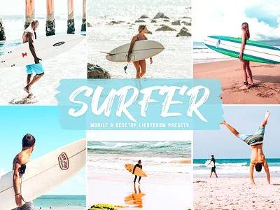 Surfer Mobile & Desktop Lightroom Presets travel presets