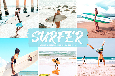 Surfer Mobile & Desktop Lightroom Presets travel presets