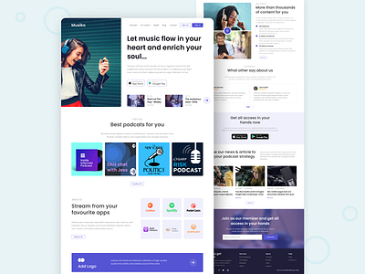 Podcast Landing Page design landing page landing page ui landing page user interface music music landing page music ui podcast podcast landing page podcast landing page ui podcast ui podcast web ui ui design ui ux uiux ux design