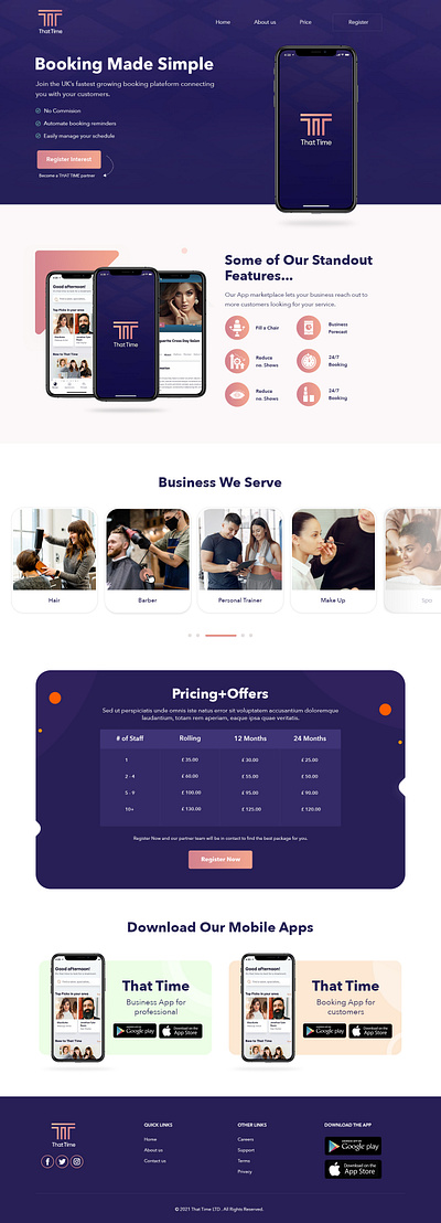 ThatTime branding graphic design ui