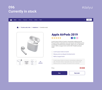 #096 Currently in stock currently in stock dailyui dailyui 096 dailyuichallenge