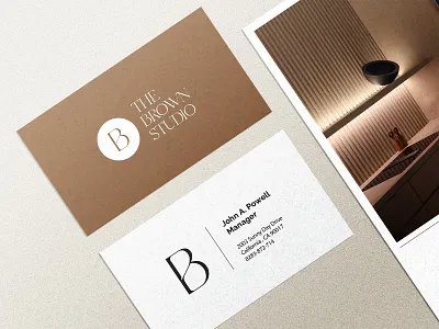 Branding Design for The Brown Studio 2d 2d art architecture brand branding branding design business card design digital digital art graphic design identity branding illustration logo vector