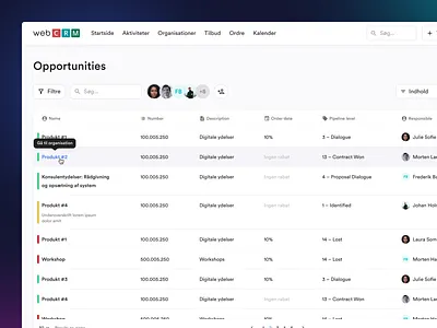 List View Exploration backoffice crm dashboard design system list view ui ux