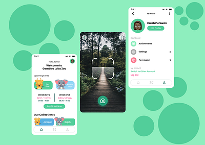 Gembira Loka Zoo Apps application mobile ui zoo