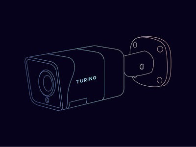 Turing Camera Illustrations camera illustration packaging security surveillance