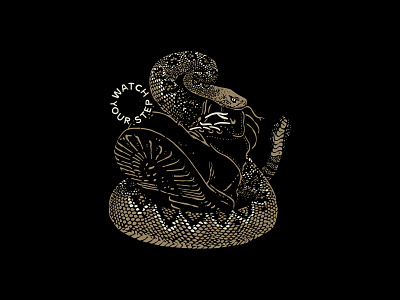 Watch Your Step Shirt boots hiking rattlesnake snake