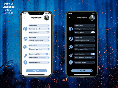 Daily UI - 007: Settings app design figma graphic design ui ui design