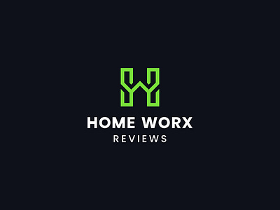 Home Worx black brand branding gren h hw identity initial letter logo mark minimalist monogram w wh