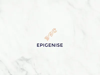 EPIGENISE Logotype branding design health icon logo medicine natural
