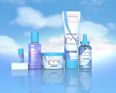 skin care products package 3d branding design labels logo packaging product design