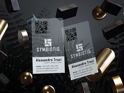 Transparent Business Card branding business card business stationery graphic design