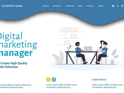 Digital Marketing Web Design design figma graphic design illustration interface productdesign typography ui userexperience userinterface ux web webdesign website