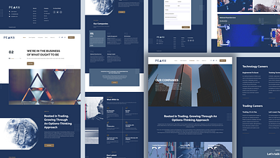 Peak6 Website design ui ux