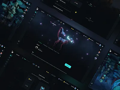 Legends of Venari – Blockchain NFT Game art binance blockchain crypto cyberpunk dark game neon nft platform ui ux web