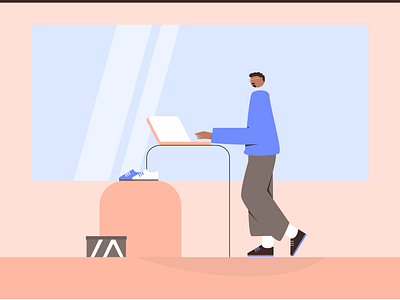Urban shop 2d anination animation character character illustration colour palette flat illustration illustrator linear motion graphics shop shopping simple smart smart working working