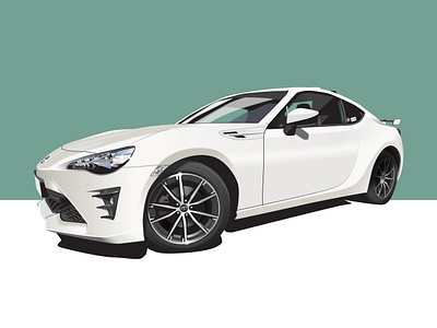 Toyota GT86 illustration design illustration vector