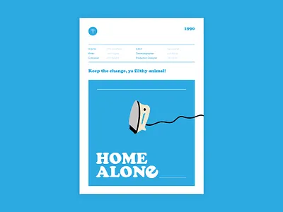 Home Alone - Movie Poster christmas design graphic design home alone illustrator movie poster nostalgia poster design retro